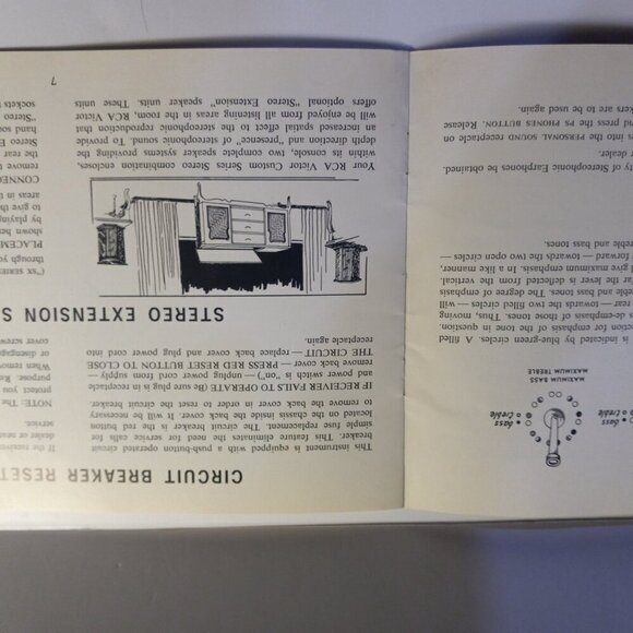 RCA Victor Custom Series Stereo Original Operating Instructions Vintage 60s - Picture 6 of 9